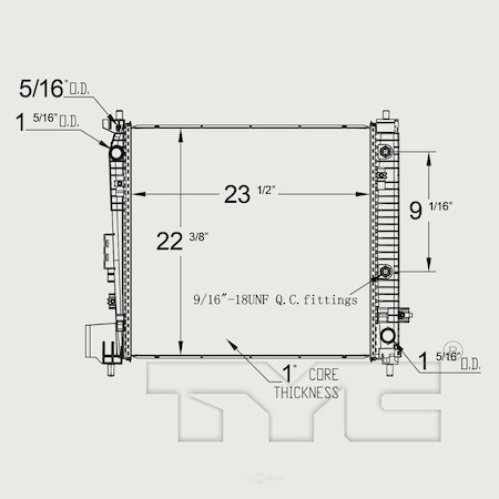 Tyc Radiator Assembly 13613