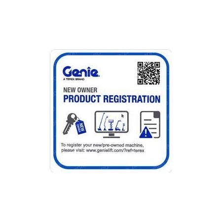 Genie REPLACEMENT DECALMACHINE 1272242