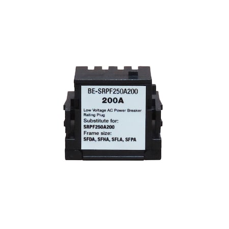 Brah Electric , replacement Spectra rating plugs rated for 200A, 250A sensor - SFDA, SFHA, SFLA, SFPA BE-SRPF250A200