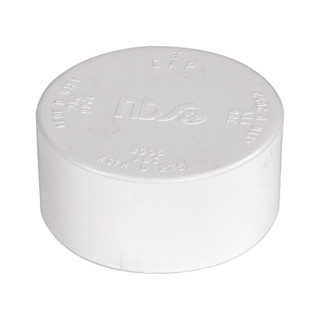 Plastic Trends NDS Schedule 35 3 in. Hub each X 3 in. D Hub PVC Drain Cap 1 pk 3P06