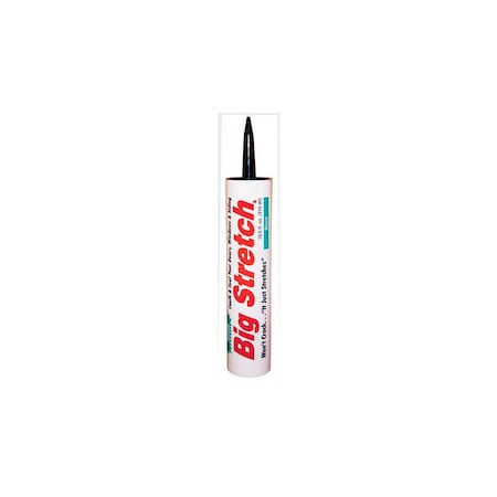 Big Stretch Acrylic Caulk, Black, -30 to 250 deg F, 10.5 oz Cartridge 10004