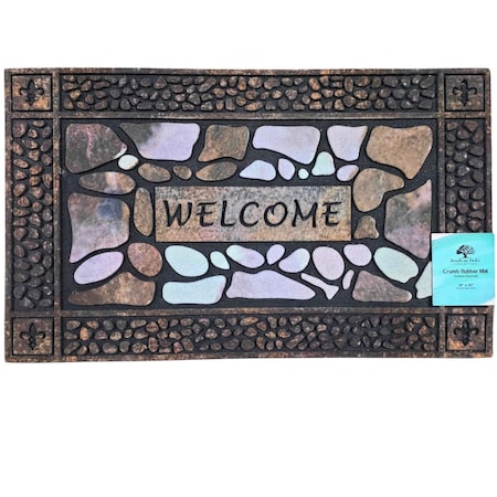 Southern Oaks 18in x 30in Crumb Rubber Pebble-Style Welcome Door Mat 58781