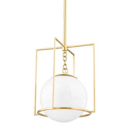 Mitzi Frankie 1 Light Pendant 12 In. Aged Brass H648701S-AGB