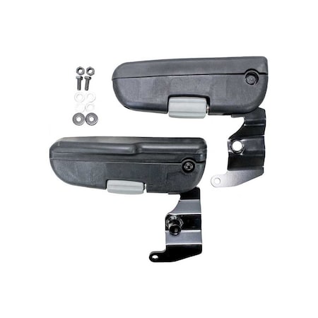 Uni Pro Armrest Kit, Fits 421/422 Suspension Seats, Black Dura-Tex Molded 8736