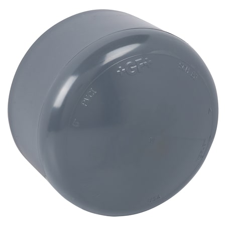 Zoro Select PVC Cap, Socket, 8 in Pipe Size 847-080