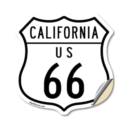 Signmission California Route Marker Shield Sign Us 6, 12 Inch X 12 Inch, Vinyl Decal SHI-D-12-371