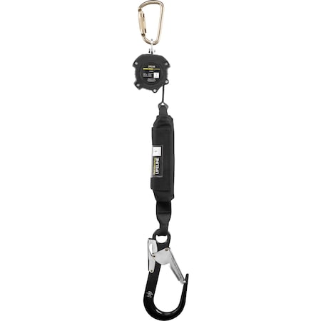 Ironwear 6' Class 1 Self Retracting Lifeline w/ Non Swivel Rebar Hook 2206-ARH-NS