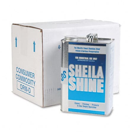 Sheila Shine Stainless Steel Cleaner And Polish 1 gal. Can 4/carton, 4PK 4CT