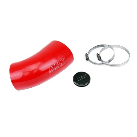Hps Performance High Temp Reinforced Silicone Air Intake Hose Kit, Red, 57-2077-RED