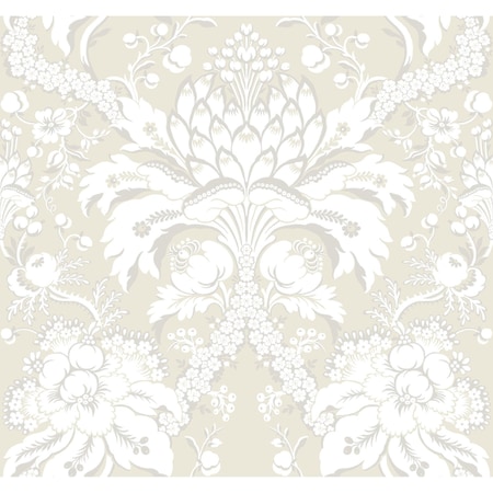 York Wallcoverings Artichoke Dam Beige and Gold Wallpaper DM4956