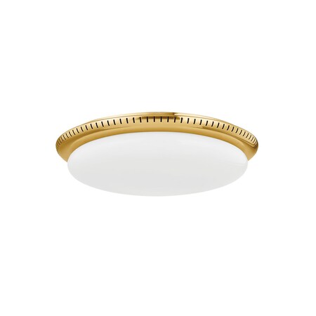 Hudson Valley Lighting North Castle 1 Light Flush Mount 18.25 In. Aged Brass 3118-AGB