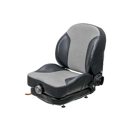 Uni Pro 439 Mechanical Suspension Seat, Black/Silver Vinyl 8741