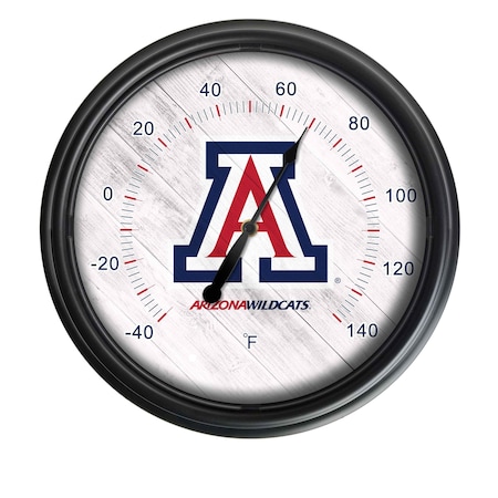 Holland Bar Stool Co University of Arizona Indoor/Outdoor LED Thermometer ODThrm14BK-08ArizUn