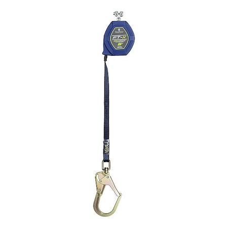 Falltech FT-X(R) EdgeCore(TM) Self-Retracting Lifeline, Swivel Rebar Hook, Steel, 1 Leg(s) 84108RP3