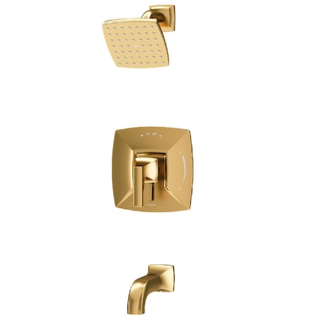 Symmons Oak HydroMersion Single Handle Tub and Shower Faucet Trim Kit with Volume Control S5692BBZ15TRM