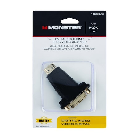 Monster Cable Just Hook It Up HDMI Adapter 140670-00