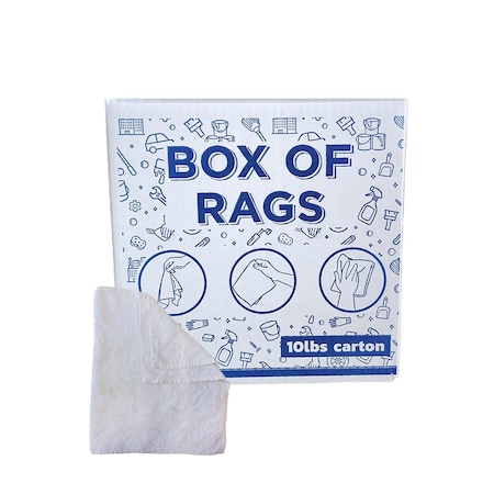 Supremeplus Full Size White Cleaning Towels - 20 in x 40 in, 10 lbs. Box SP-3449