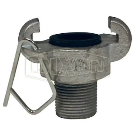 Dixon Surelock Small Head Hose End, 1 in Nominal, Quick Connect Coupler x MNPT, 200 psi Pressure, Iron SL100M