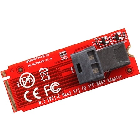 Syba M.2 M-Key NVMe Adapter Model, Red SI-ADA40121