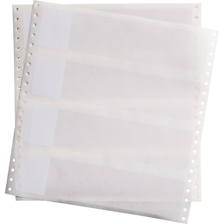 Brady DATAB Self-Laminating Vinyl Lbls 8.5 in H x 2 in W White, Clear 2500/PK, 2500PK DAT-162-292-2.5