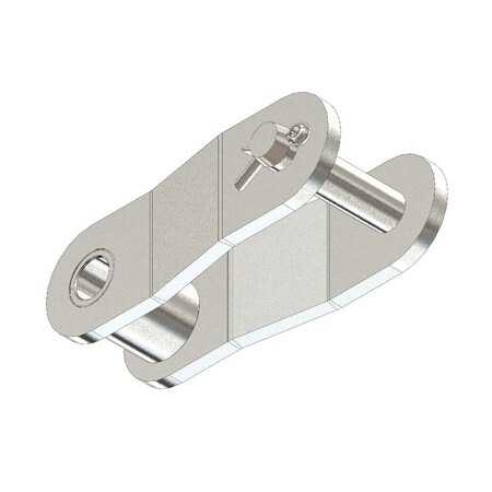 Senqcia Hi-Max Conveyor Series Double Pitch Cottd Off Link, C2040NP chain, 1P, .85 OAW, .156 Pin, Stl C2040NPHMOL