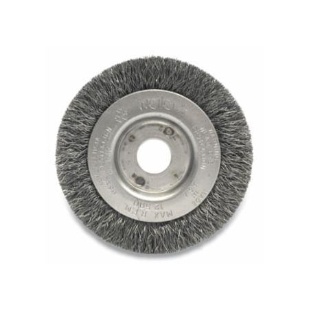 Weiler Narrow Face Crimped Wire Wheel, 3 in D, .0118 Stainless Steel Wire, 2PK 804-00264