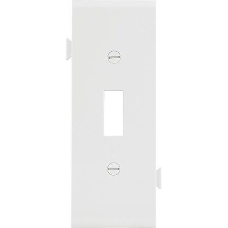 Eaton Wiring Devices Wallplate, 4-7/8 in L, 3.12 in W, 1 -Gang, Polycarbonate, White, High-Gloss STC1W
