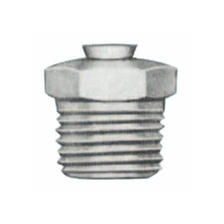 Alemite Relief Fittings, Straight, 1/2 in, Male/Male, 1/8 in (PTF), 25 psi, 50PK 025-LAGN-323060