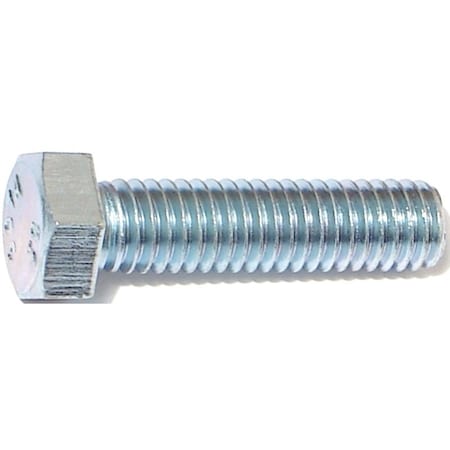 Midwest Fastener Grade 2, 3/8" Hex Head Cap Screw, Zinc Plated Steel, 1-1/2 in L 00055