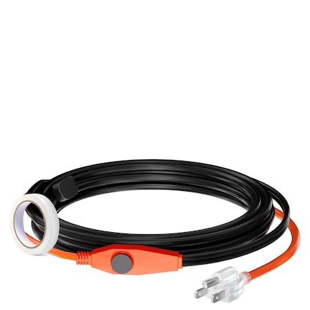 Vevor Pipe Heating Cable 12FT 7W/FT Heat Tape for Pipes with Built-in Thermostat PFPC1-1A012
