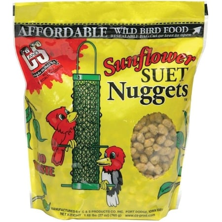 C&S Products Nuggets Bird Food, HighEnergy, Sunflower Flavor, 27 oz Bag CS06110