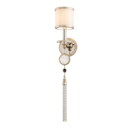 Corbett Lighting Bliss 1 Light Wall Sconce 4.25 In. Warm Silver Leaf 162-11-WSL