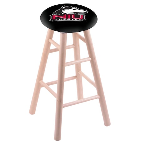 Holland Bar Stool Co Maple Bar Stool, Natural Finish, Northern Illinois Seat RC30MSNat