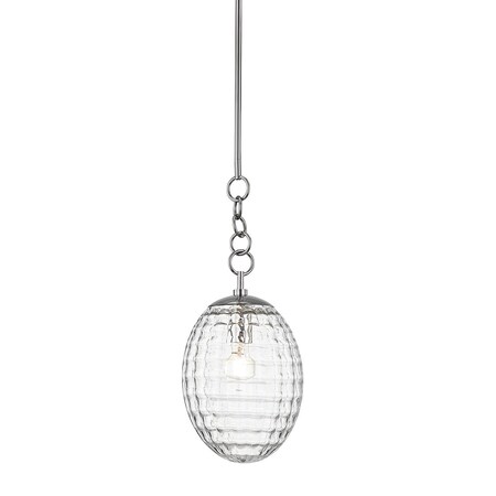 Hudson Valley Lighting Venice 1 Light Pendant 8.5 In. Polished Nickel 4908-PN