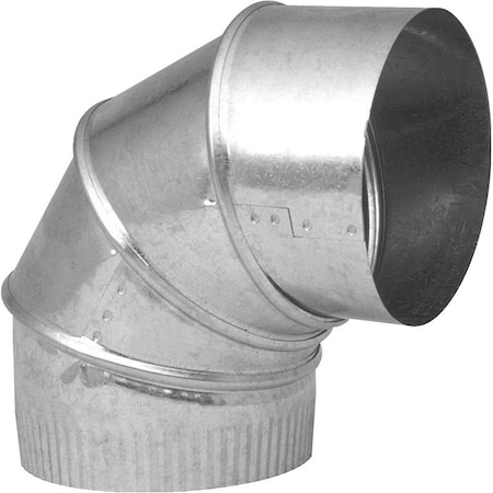 Imperial Adjustable Elbow, 6 in Connection, 30 Gauge, Galvanized Steel GV0296-C