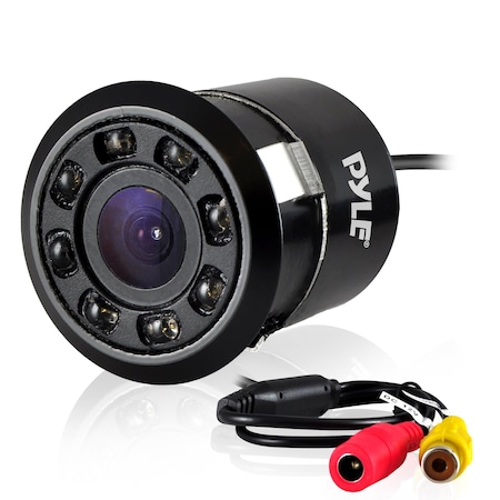 Pyle Pyle PLCM12 Rearview Backup Parking Assist Camera, Waterproof Night Vision, Distance Scale Line PLCM12