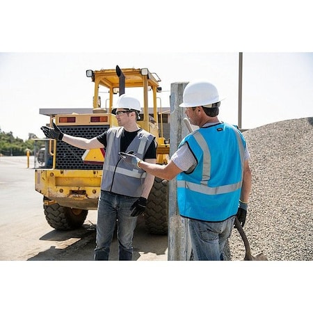 Kishigo Safety Vest, Gray, Size L/XL B131-L-XL