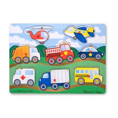 Melissa & Doug Vehicles Peg Puzzle 1874