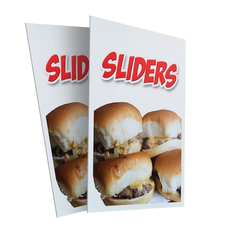 Signmission Sliders, Plastic Signs Only 24 Inch x 36 Inch, Corrugated Plastic, 2PK CSB-2436-2PACK-Sliders