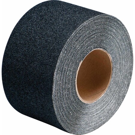 Brady NFSI Certified Heavy Duty Anti-Skid Tape Roll - Silicon Carbide Grit, Solid Color, Black, 60PK 110019