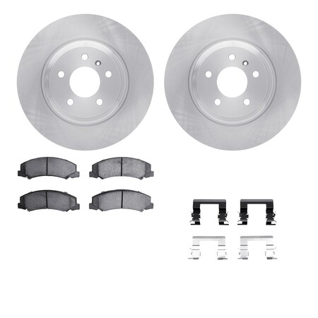 Dynamic Friction Co DFC Brake Rotor with 5000 Brake Pads and Hardware Kit 6512-46181