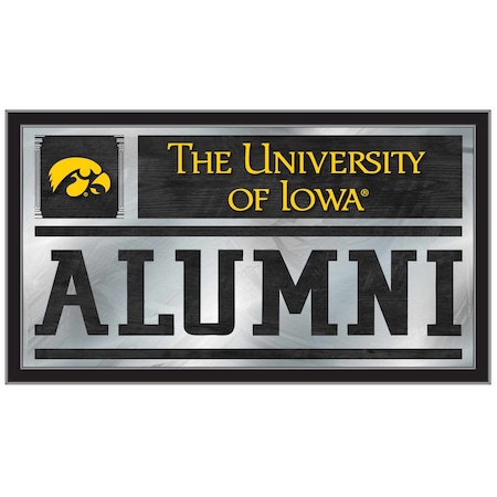Holland Bar Stool Co Iowa 26" x 15" Alumni Mirror MAlumIowaUn