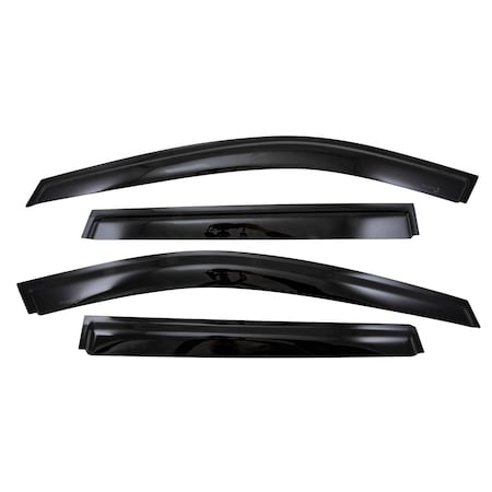 Trailfx TrailFX 4902H; Side Window Deflector; Low Profile; Set of 4 4902H