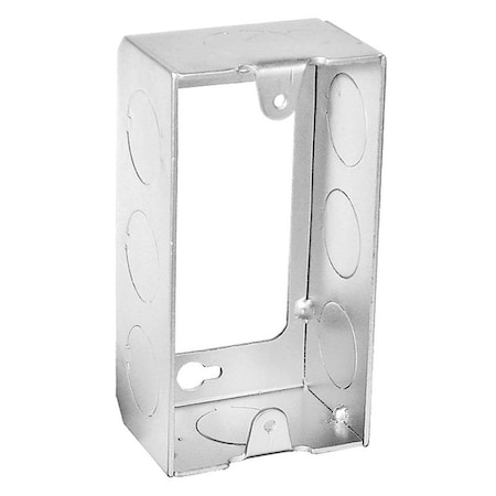 Southwire Extension Ring, 4 in L, 2 in W, 8-Knockout, Steel, Silver, Galvanized G19280-E-UPC