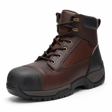 Handpoint Mens Composite Toe Work Boots-Waterproof EE Fit Safety Boots, KEVLAR Puncture Resistant, 8 CK1126D-8