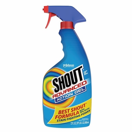 Shout 2277 Advanced Action Gel, 22 oz Bottle, Liquid, Pleasant, Translucent White 02277