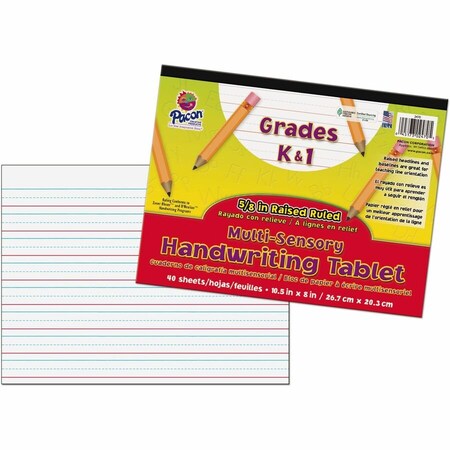 Pacon Grades K1 Multisensory Handwriting Tablet, White PAC2470
