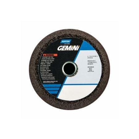 Norton Co Gemini 57A AO Non-Reinf Portable Snagging Wheels, 4 in Dia, 2 in Thick, 16 Grit 547-66243510512