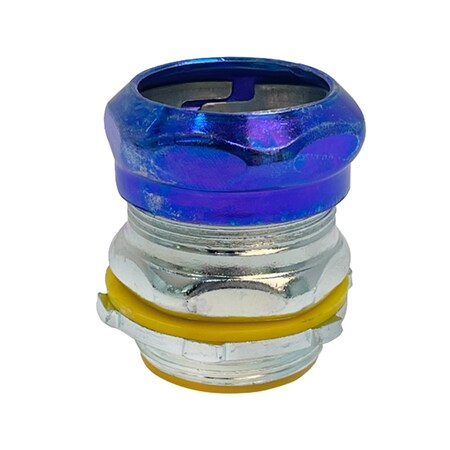 Dottie 1/2in Insulated Steel Raintight Compression Connector, 50PK SRT50I