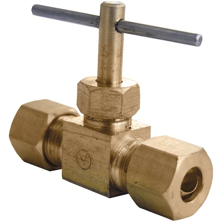 Westlake Pipe & Fittings 1/4'' Cx1/4'' C Brass Straight Needle Valve 17-1511